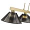 Z-Lite Cobalt Billiard, 3-Light, 14.25 In.W x 49.75 In.L x 10.5 In.H, Modern Gold/Smoke 152MGLD-ARS - alternate 7